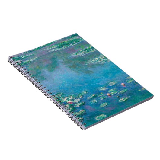Claude Monet. Wasser Lilien. Französischer Impress Notizblock (Rechte Seite)