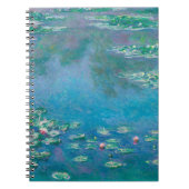 Claude Monet. Wasser Lilien. Französischer Impress Notizblock (Vorderseite)