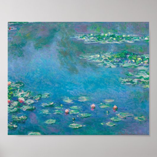 Claude Monet. Wasser Lilien. Französischer Impress Poster (Vorne)