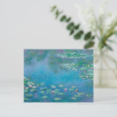 Claude Monet. Wasser Lilien. Französischer Impress Postkarte (Stehend Vorderseite)