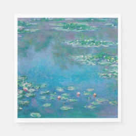 Claude Monet. Wasser Lilien. Französischer Impress Serviette