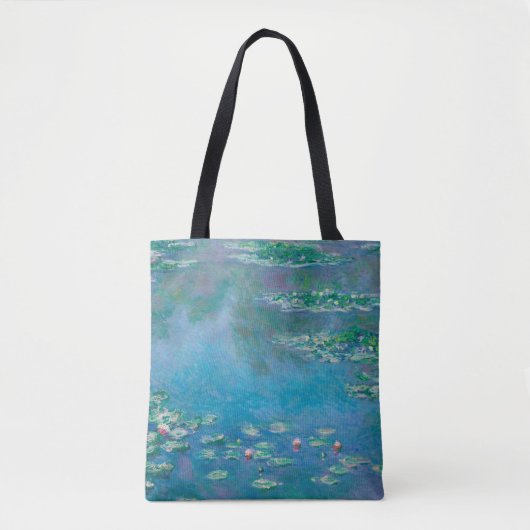 Claude Monet. Wasser Lilien. Französischer Impress Tasche (Vorderseite)