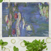 Claude Monet-Wasser-Lilien Geschirrtuch (Gefaltet)