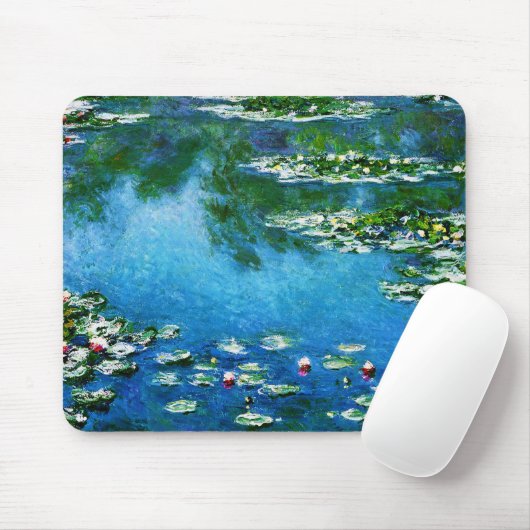 Claude Monet-Wasser-Lilien Mousepad (Mit Mouse)