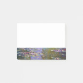 Claude Monet-Wasser-Lilien Post-it Klebezettel (Vorderseite)
