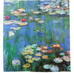 Claude Monet-Wasser-Lilien-Teich-schöne Kunst Duschvorhang