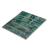 Claude Monet - Wasser-Lilien und japanische Brücke Fliese (Seite)