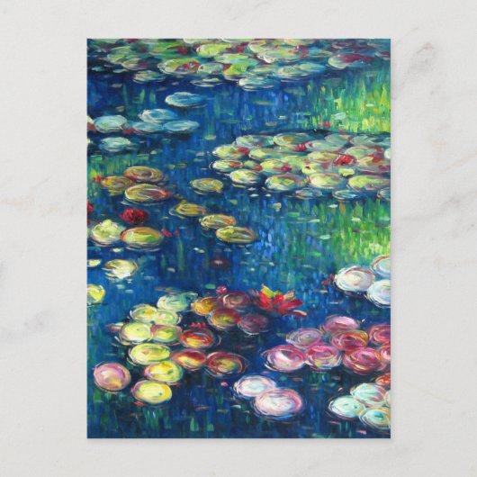 Claude Monet: Wasserilien 3 Postkarte (Vorderseite)