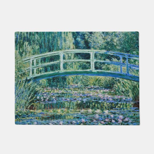 Claude Monet - Wasserläufer und Japanische Brücke Fußmatte (Vorderseite)
