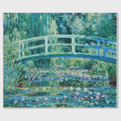 Claude Monet - Wasserläufer und Japanische Brücke Geschenkpapier (Flach)