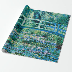 Claude Monet - Wasserläufer und Japanische Brücke Geschenkpapier