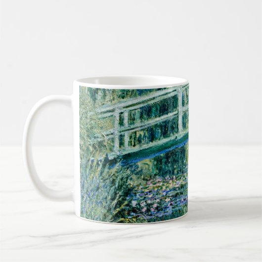 Claude Monet - Wasserläufer und Japanische Brücke Kaffeetasse (Links)