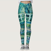 Claude Monet - Wasserläufer und Japanische Brücke Leggings (Vorderseite)