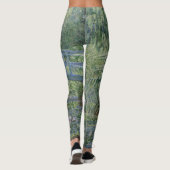 Claude Monet - Wasserläufer und Japanische Brücke Leggings (Rückseite)