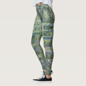 Claude Monet - Wasserläufer und Japanische Brücke Leggings (Links)