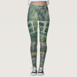 Claude Monet - Wasserläufer und Japanische Brücke Leggings<br><div class="desc">Claude Monet - Wasserläufer und Japanische Brücke</div>