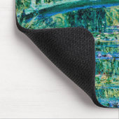 Claude Monet - Wasserläufer und Japanische Brücke Mousepad (Ecke)