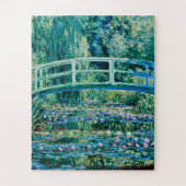 Claude Monet - Wasserläufer und Japanische Brücke Puzzle (Vertikal)
