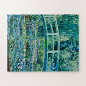 Claude Monet - Wasserläufer und Japanische Brücke Puzzle (Horizontal)