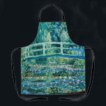 Claude Monet - Wasserläufer und Japanische Brücke Schürze<br><div class="desc">Claude Monet - Wasserläufer und Japanische Brücke (1899)</div>