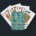 Claude Monet - Wasserläufer und Japanische Brücke Spielkarten<br><div class="desc">Claude Monet - Wasserläufer und Japanische Brücke (1899)</div>