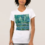 Claude Monet - Wasserläufer und Japanische Brücke T-Shirt<br><div class="desc">Claude Monet - Wasserläufer und Japanische Brücke (1899)</div>