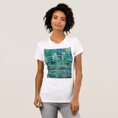 Claude Monet - Wasserläufer und Japanische Brücke T-Shirt (Vorne ganz)