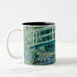 Claude Monet - Wasserläufer und Japanische Brücke Zweifarbige Tasse<br><div class="desc">Claude Monet - Wasserläufer und Japanische Brücke (1899)</div>
