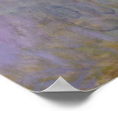 Claude Monet | WASSERLILIE Poster (Ecke)