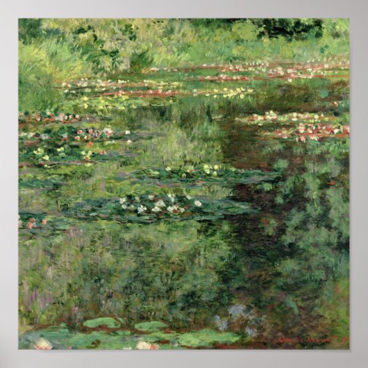 Claude Monet | WASSERLILIE Poster (Vorne)