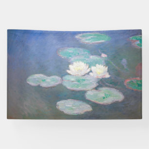 Claude Monet - Wasserlilien, Abend-Effekt Banner