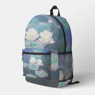 Claude Monet - Wasserlilien, Abend-Effekt Bedruckter Rucksack