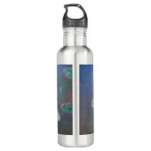 Claude Monet - Wasserlilien, Abend-Effekt Edelstahlflasche (Rückseite)