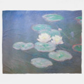 Claude Monet - Wasserlilien, Abend-Effekt Fleecedecke (Vorderseite (Horizontal))