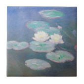 Claude Monet - Wasserlilien, Abend-Effekt Fliese (Vorderseite)