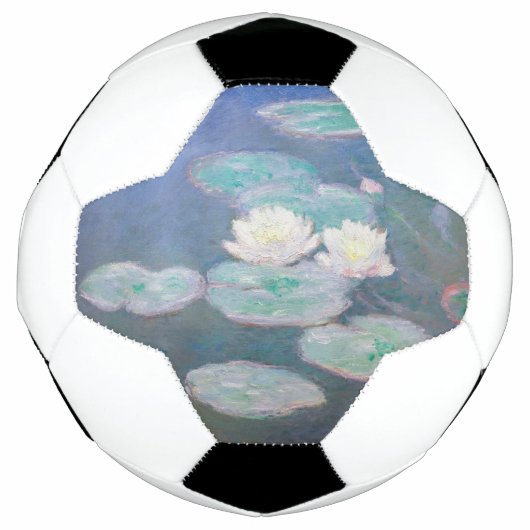 Claude Monet - Wasserlilien, Abend-Effekt Fußball (Vorderseite)