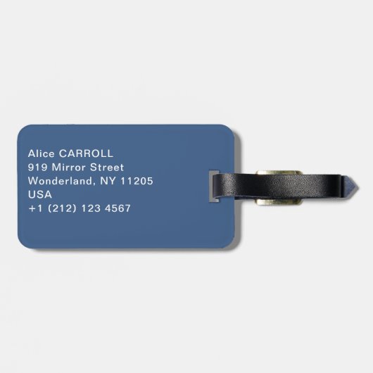 Claude Monet - Wasserlilien, Abend-Effekt Gepäckanhänger (Rückseite horizontal)