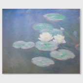 Claude Monet - Wasserlilien, Abend-Effekt Geschenkpapier (Flach)