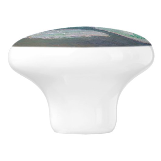 Claude Monet - Wasserlilien, Abend-Effekt Keramikknauf (Seitenansicht)