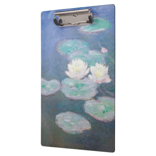 Claude Monet - Wasserlilien, Abend-Effekt Klemmbrett (Links)