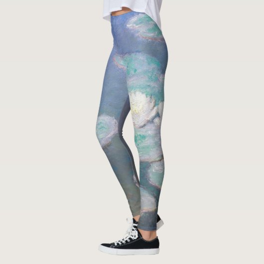 Claude Monet - Wasserlilien, Abend-Effekt Leggings (Links)