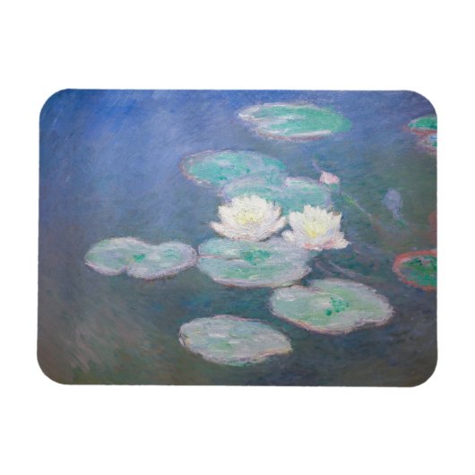 Claude Monet - Wasserlilien, Abend-Effekt Magnet (Horizontal)