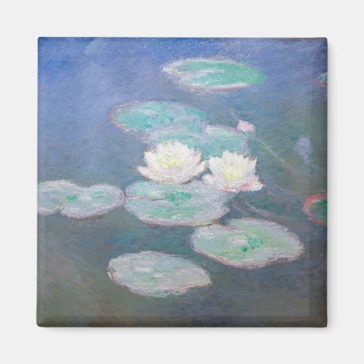 Claude Monet - Wasserlilien, Abend-Effekt Magnet (Vorne)
