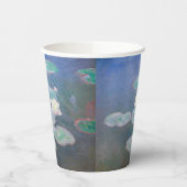 Claude Monet - Wasserlilien, Abend-Effekt Pappbecher (Links)