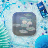 Claude Monet - Wasserlilien, Abend-Effekt Pappteller (Party)