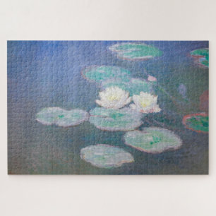 Claude Monet - Wasserlilien, Abend-Effekt Puzzle