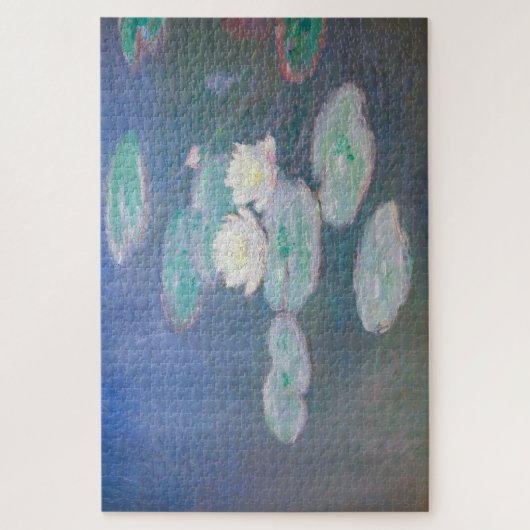 Claude Monet - Wasserlilien, Abend-Effekt Puzzle (Vertikal)