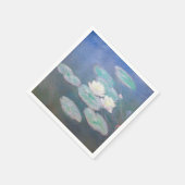 Claude Monet - Wasserlilien, Abend-Effekt Serviette (Ecke)
