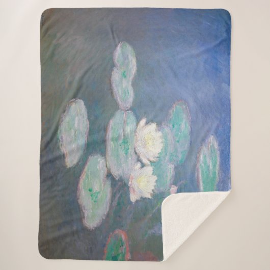 Claude Monet - Wasserlilien, Abend-Effekt Sherpadecke (Vorderseite)