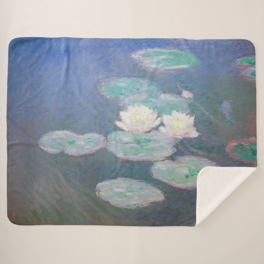 Claude Monet - Wasserlilien, Abend-Effekt Sherpadecke (Vorderseite (Horizontal))
